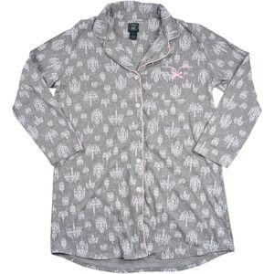 Laura Ashley Nightshirt Gray Chandelier Size Large